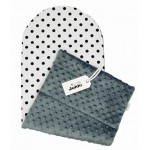 5 delni komplet Jukki Comfort Black dots Minky